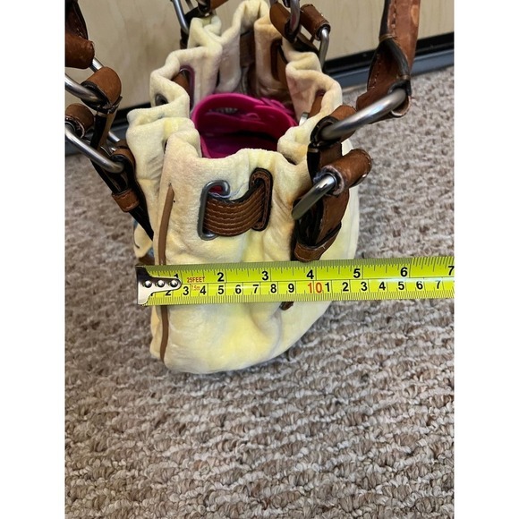 Juicy Couture RARE Yellow Velour Daydreamer Shoulder bag - Picture 11 of 12